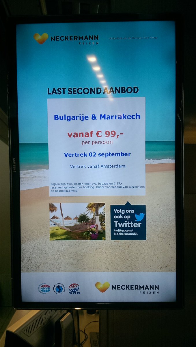 #Dagactie #LastSecond Retourvlucht #Bulgarije #Marrakech en nog veel meer neckermann.nl/last-minutes/l…