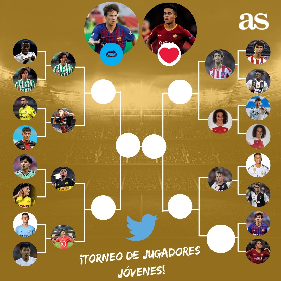 diarioas's tweet photo. 💥 ¡Continúa el torneo de jugadores jóvenes! 
🤔 ¿Con quién te quedas?
🔁  Riqui Puig
❤️ Kluivert https://t.co/een7G054rb
