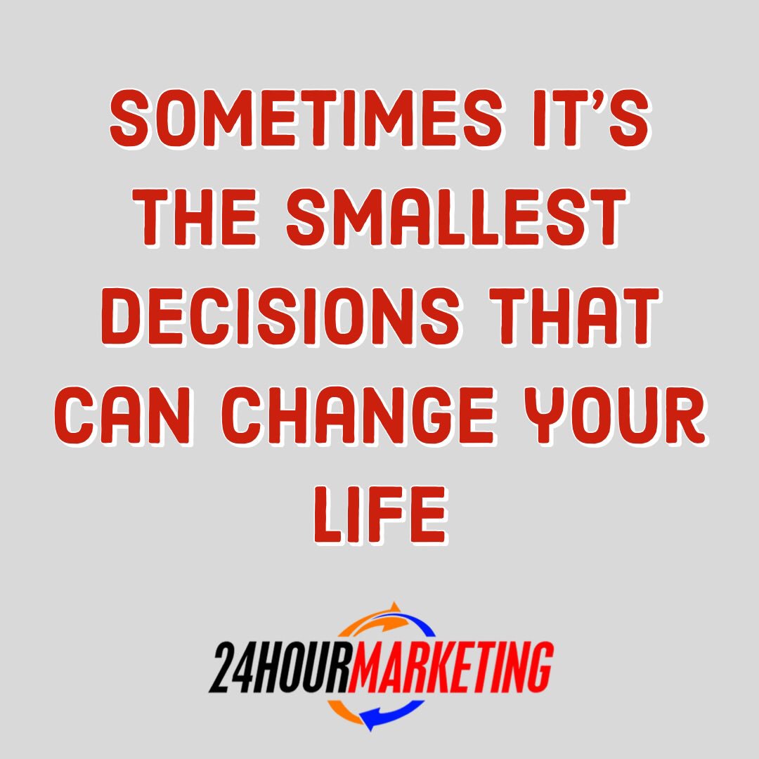 24HRMarketing's tweet photo. It’s up to you today to start making healthy choices. Not choices that are just healthy for your body, but healthy for your mind. #24HRM #LetsBuild #LIV24 #Healthy #Choice #Smart #Decision #TheChoiceIsYours https://t.co/gNwvaoFeB4