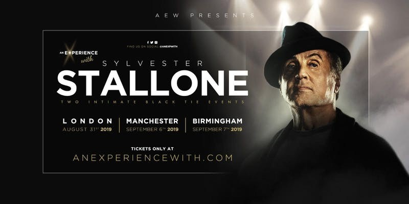 livegreengate's tweet photo. Sylvester Stallone returns to the UK this September to appear at 3 intimate Black Tie Dinner experiences, this weekend in MANCHESTER!
This 'Evening With' event takes place at Manchester Central Convention Complex, Windmill St - 10mins from Greengate! Tickets sold on Eventbrite 📽️ https://t.co/0mwSjrzSdG