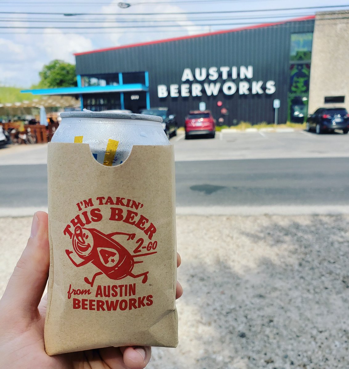 AustinBeerworks's tweet photo. Bought this beer, walked out the door, crossed the street, opened it and took a sip. Because that's legal now. https://t.co/e7W50Q4Cdl