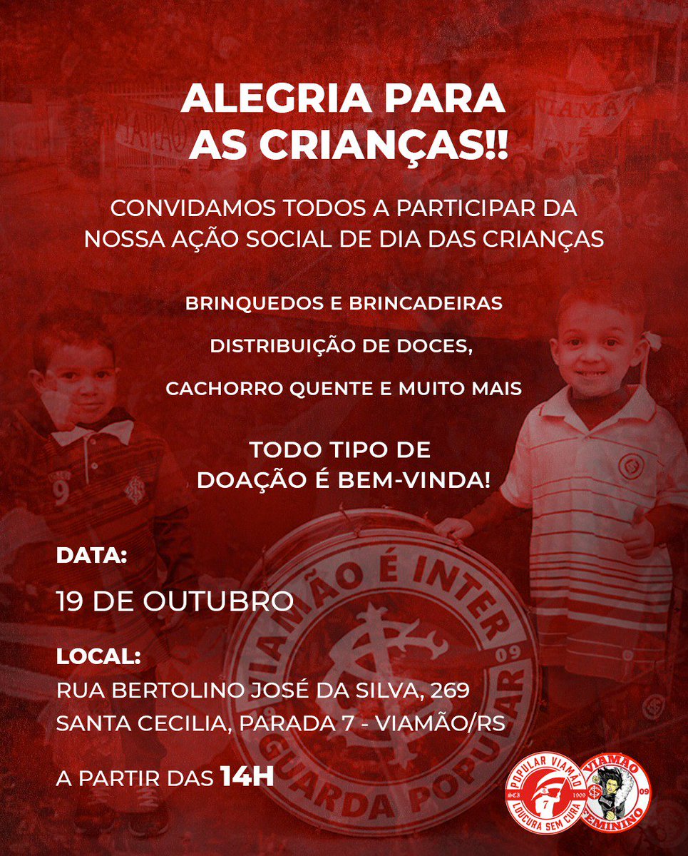 PopularViamao's tweet photo. Contamos com a presença e ajuda de todos. Sempre por mais, alegria pras criancas!! 🇲🇨🇲🇨 https://t.co/RTV0Nhcw9n