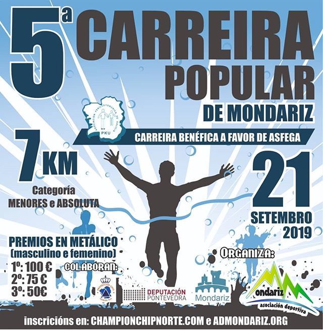 Metabolicos_es's tweet photo. Si estáis por #galicia en septiembre no dudéis de participar en esta #carrera por #mondariz a favor de #asfega
#piensaenmetabolico #pku #msud #hcu #tyr #ucd #ga1 #running https://t.co/CHKcl6q1fd https://t.co/XutRreRrku