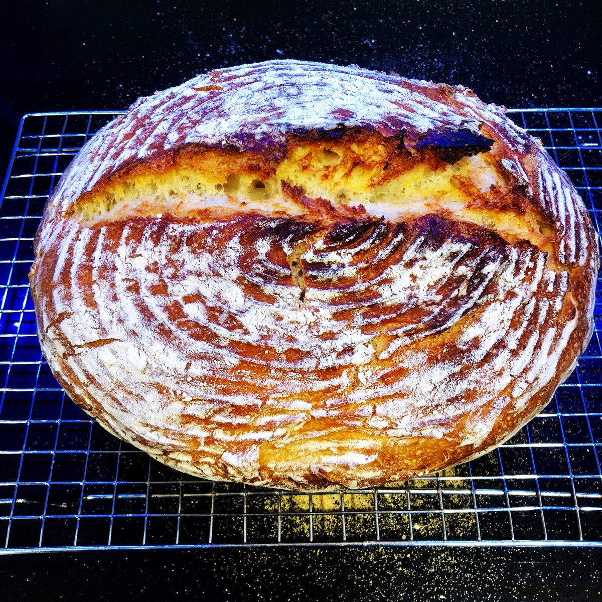 AndrewDutney's tweet photo. The Johnny Cash cover might be rubbish, but the bread will be good at Leadership Formation Day tomorrow #UCLT #sourdough https://t.co/qWCiFuDhwr