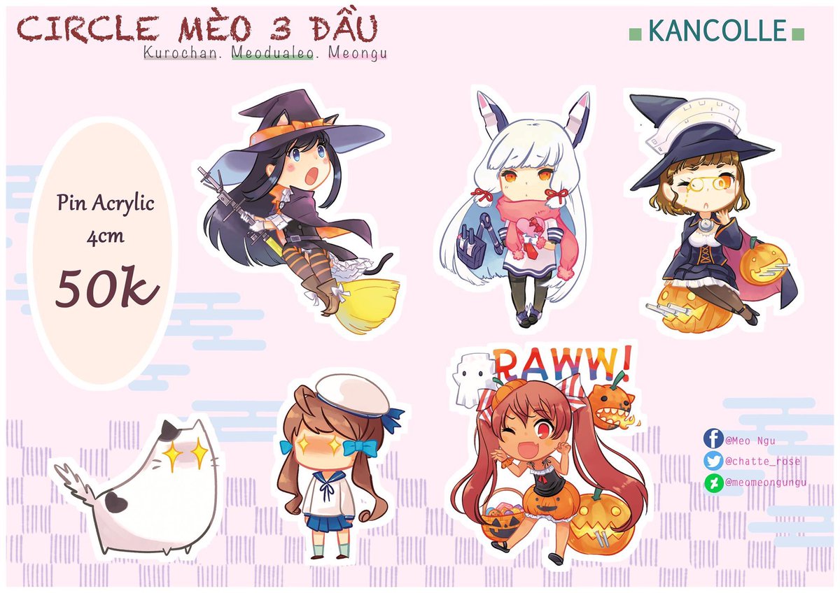 chatte_rose's tweet photo. my #KanColle pin sample, available end of September :D #艦これ #Halloween #Asashio #Murakumo #Roma #Libeccio #catbomb #errormusume #朝潮 #叢雲 #リベッチオ #ローマ https://t.co/ZmzY7ZPJsh