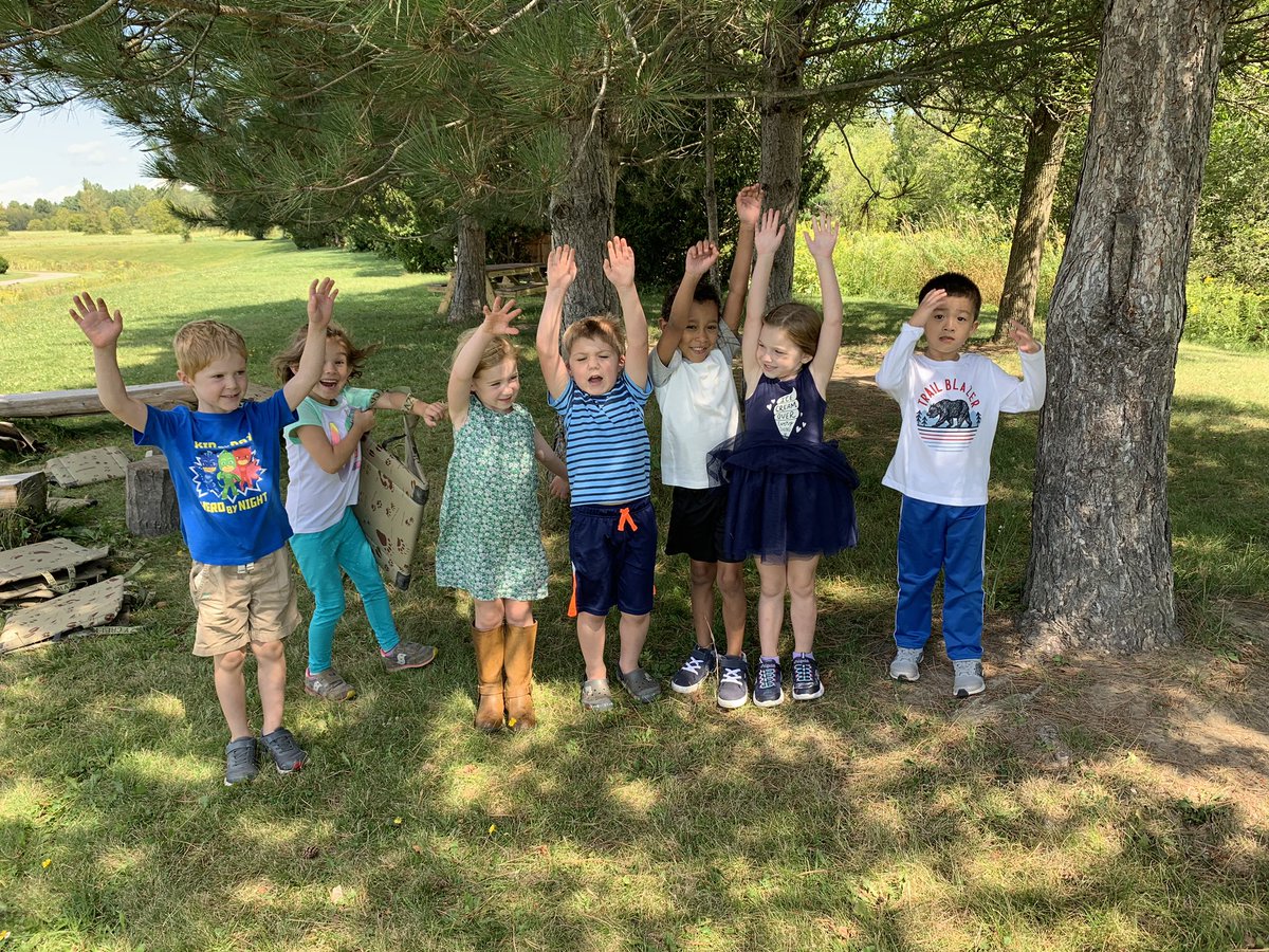 It’s great to be back in our #forestclassroom with a new crop of kids! We love kindergarten! #wsdvt #cvsdvt