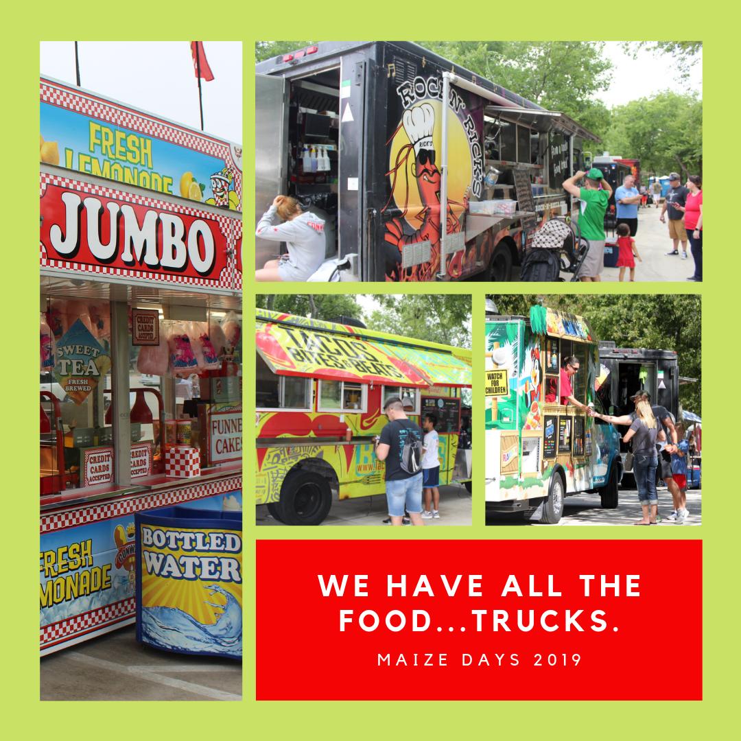 MaizeDays's tweet photo. Do you like food? So do we!!! Maize Days 2019 has an incredible line up for food trucks! https://t.co/nqsK2BPL3J https://t.co/PbXsb6pcZ1