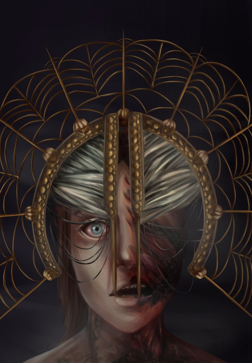magicznylucek's tweet photo. That's an old art which I started when plague isn't even in the game but I still like it and I'm proud of this piece 
@DeadByBHVR 
#fanart #dbd #plague #art https://t.co/XHhp42y4IO