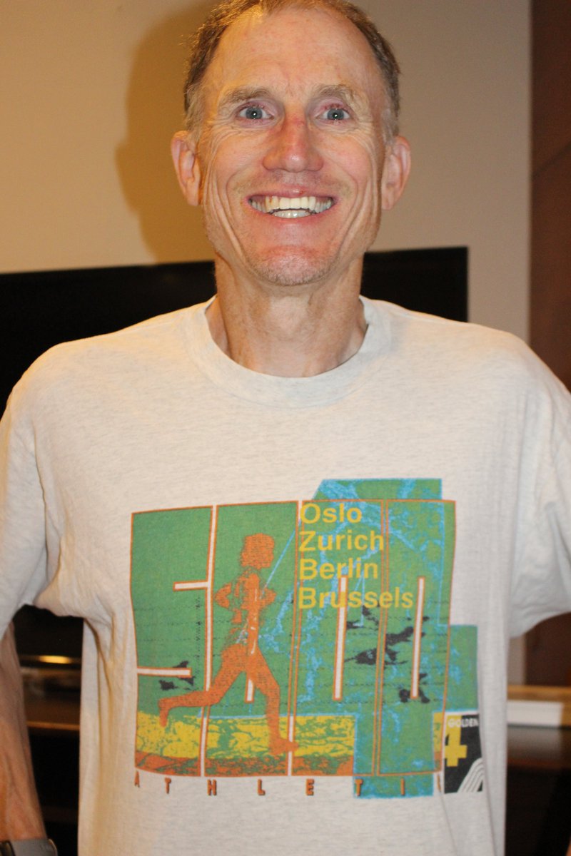 AustinJarrow's tweet image. Shirt of the day: 1998 Van Damme Memorial Athletics Meeting, Brussels (part of the Golden 4 along with Olso, Zurich and Berlin)