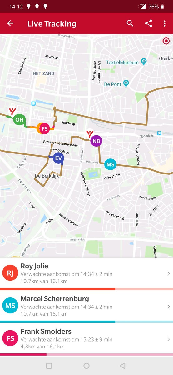 DeBeerOnline's tweet photo. Collega's Roy en Marcel samen op weg naar snelle tijd, net iets boven het uur! #10em https://t.co/srdPcZJOR2
