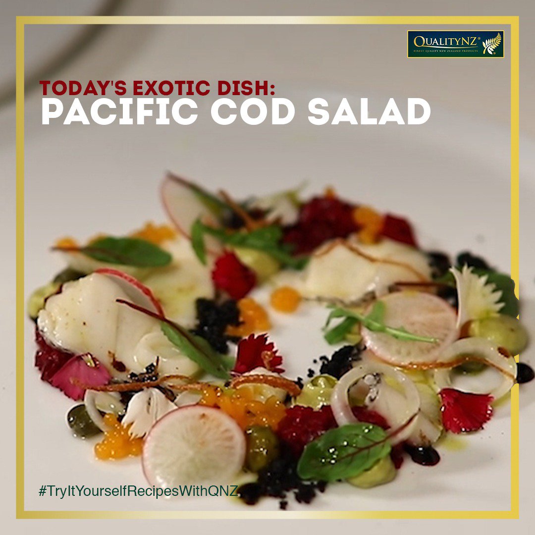 quality_nz's tweet photo. Continuing 'Try It Yourself' series, QNZ presents a delicious Pacific Sea Cod/Blue Cod Salad.
#TryItYourselfRecipesWithQNZ #QualityNewZealand #PacificSeaCod #BlueCod #PremiumProducts #goodfood #hygenic #seafood #QualityNZ #Fresh #Tender #pureandnatural #delicious #PureSouth https://t.co/2ou0PZFVxq