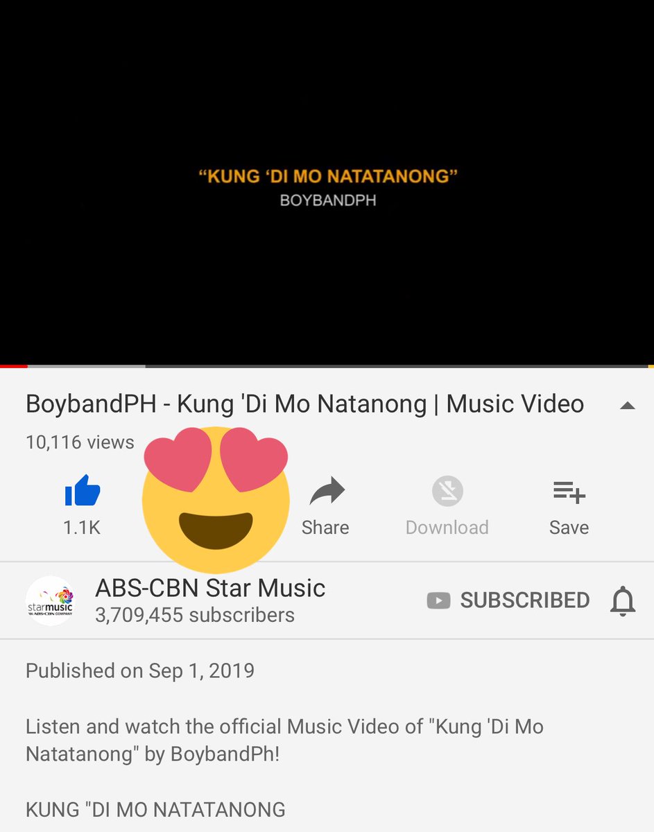 cherylurillo's tweet photo. Enjoy streaming lang 
Congrats TenK views na tayo keep it up

@boyband_nielm #KungDiMoNatatanongMV BoybandPH

https://t.co/iLRpFnBgn9 https://t.co/KqMCxtnUSC