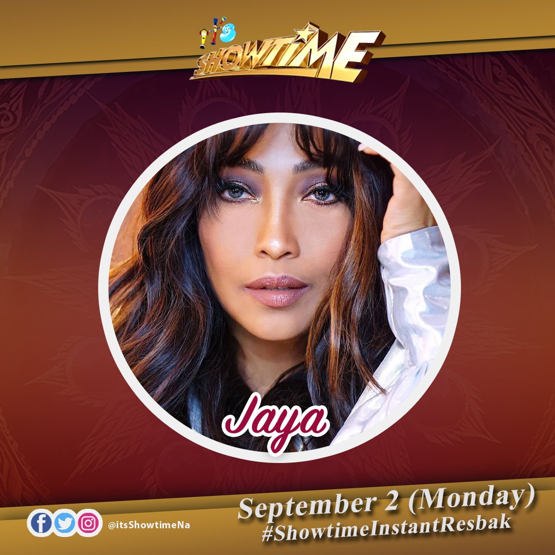 itsShowtimeNa's tweet photo. Instant soulful afternoon ang inyong maririnig kasama si Hurado Jaya this Monday sa Showtime! #ShowtimeInstantResbak https://t.co/832PS7j1KE
