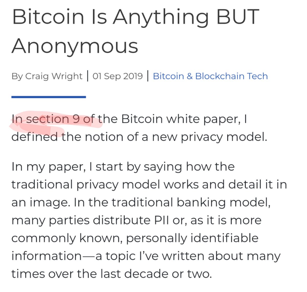 Zectro1's tweet image. Craig Wright demonstrating once again his intimate familiarity with Bitcoin and the Bitcoin Whitepaper