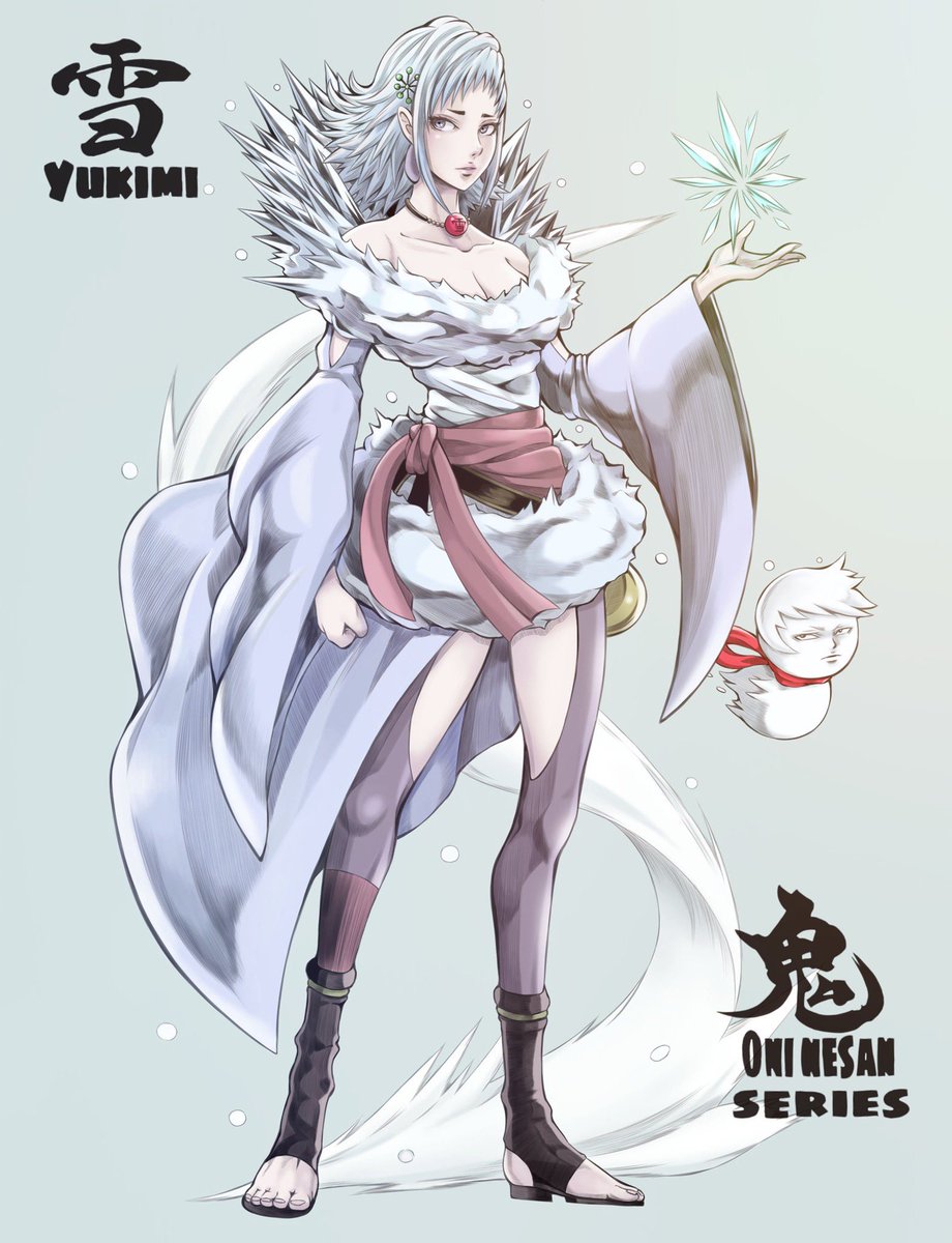 鬼姐さんシリーズから Oni San Series 雪女のユキミ Yukim To Ru トールのイラスト 鬼姐さんシリーズから Oni San Series 雪女のユキミ Yukim To Ru トールのイラスト