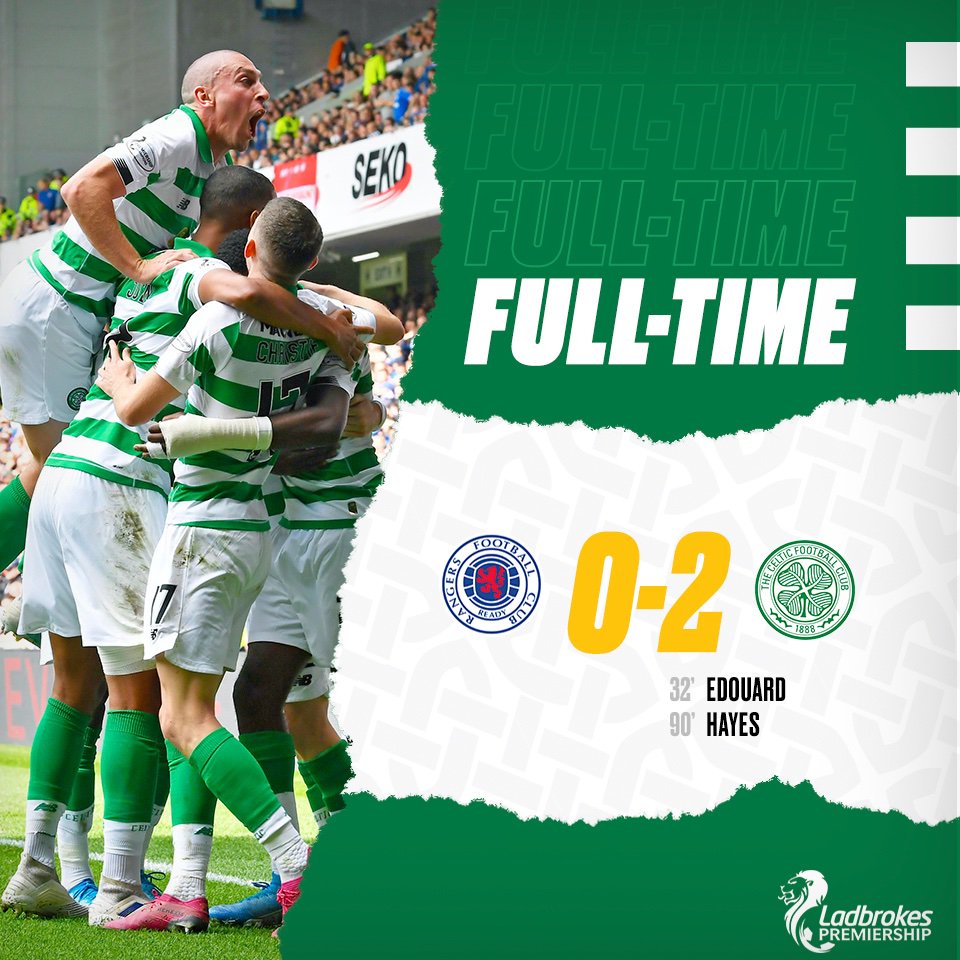 GLASGOW IS GREEN! 🍀💚

Derby victory for the Bhoys at Ibrox 🙌

#RANCEL