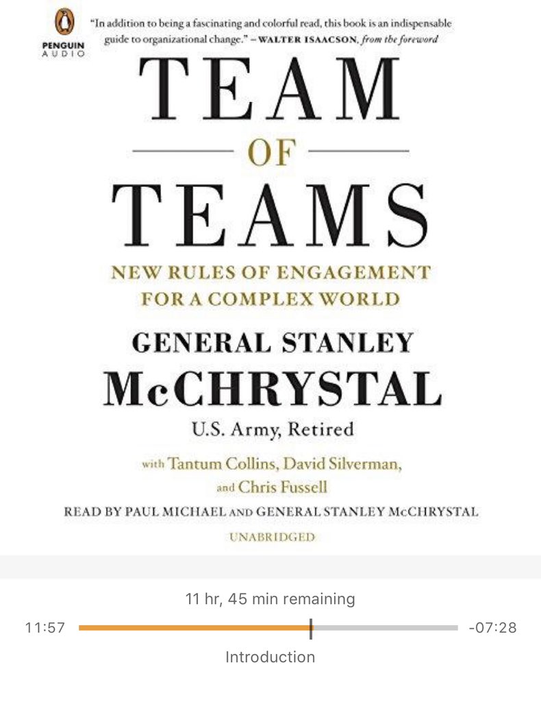 Glenn Robbins Early Sunday Morning Run Listening To One Of The Many New Books I Picked Up Team Of Teams Thx Dculberhouse For The Recommendation Stellar Fitleaders Readersareleaders Alwayslearning T Co Gr7pmecibw