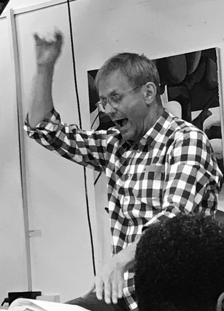 Think @simonhalsey is enjoying the rehearsal as much as we are. @londonsymphony @bbcproms #prom66 #johnlutheradams #InTheNameofTheEarth