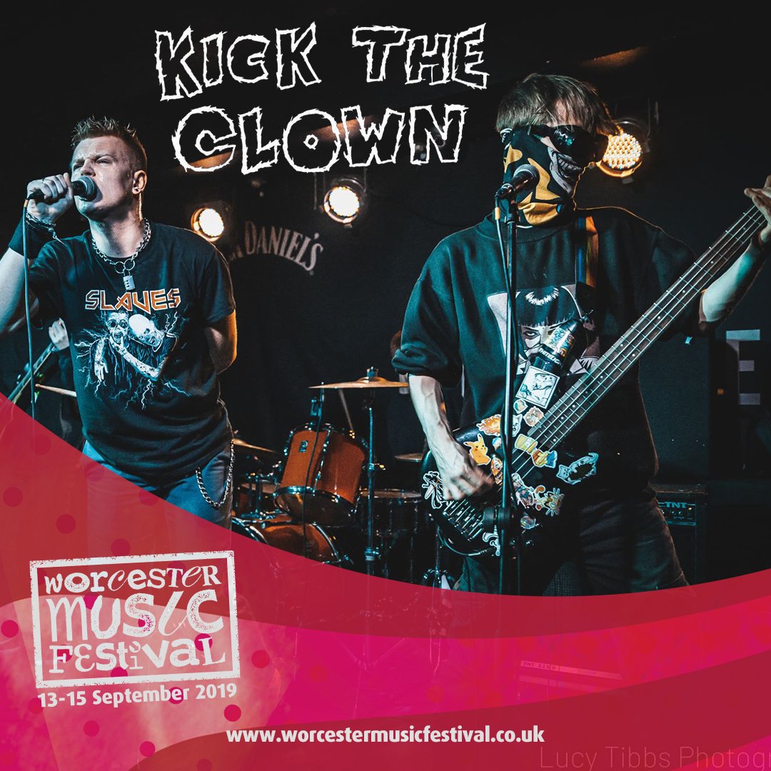 OI OI!
We are going to be playing <a href="/WorcsMusicFest/">Worcester Music Fest</a> not just once, but TWICE.
We are playing at ‘The Paul Pry’ on the 14th September at 21:00
We will then be playing in Cathedral Square on the 15th September at 15:45
Oh yeah...AND ITS FREE.
No excuses, see you there 🤡🖤.
#wmf2019