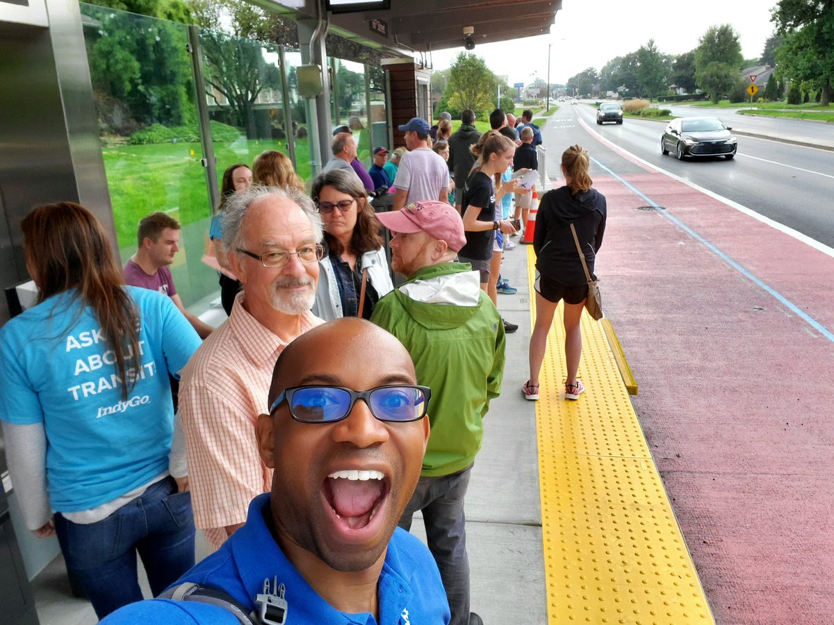 jahorne's tweet photo. Exciting first morning on the @IndyGoBus Red Line! #NUMTOT #ReadyForRed https://t.co/QzSOwFVh4w