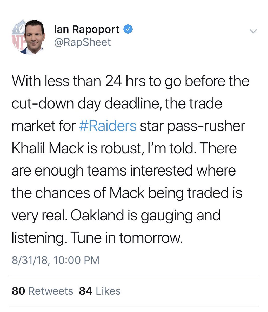 dustinregpad's tweet photo. Itโs Khalil Mack day! https://t.co/MWisVDyTzZ