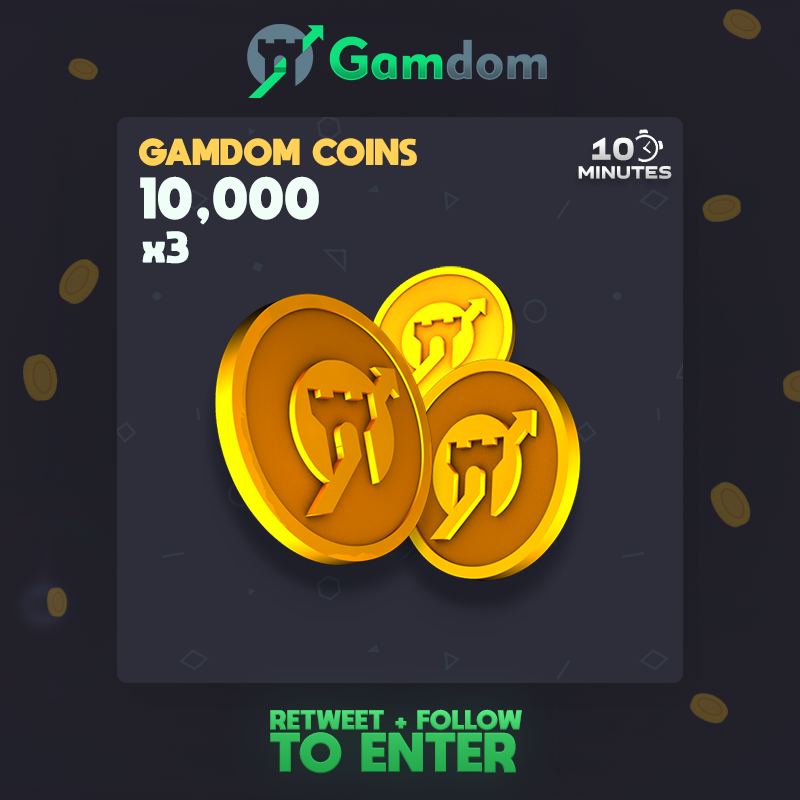gamdom's tweet photo. ⚡️ FLASH GIVEAWAY: 10,000 Coins x3

To enter:
- RT &amp; Like
- Follow our Twitter
- Enter this giveaway: https://t.co/cAsEruImvf

3 winners in 10 minutes. Good luck! ⚡️ https://t.co/Grb78mWLXf