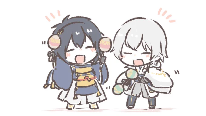 >>三日月宗近と鶴丸国永がとりあえずわちゃわちゃ遊んでるのが見てみたいです 