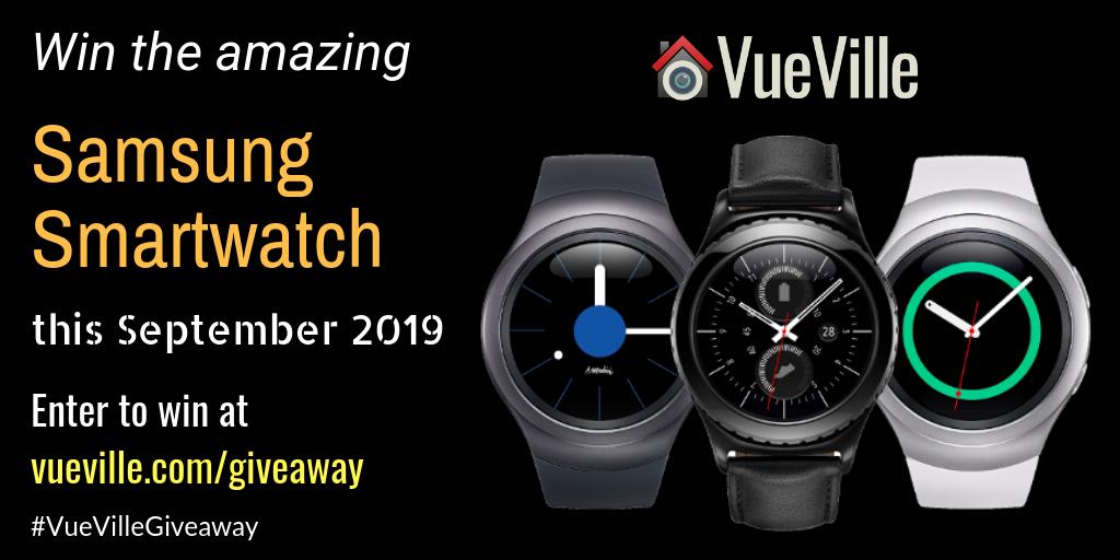 Win a #Samsung #Gear #SmartWatch with #VueVille this September! Share #giveaway = more entries! vueville.com/giveaway/win-a…