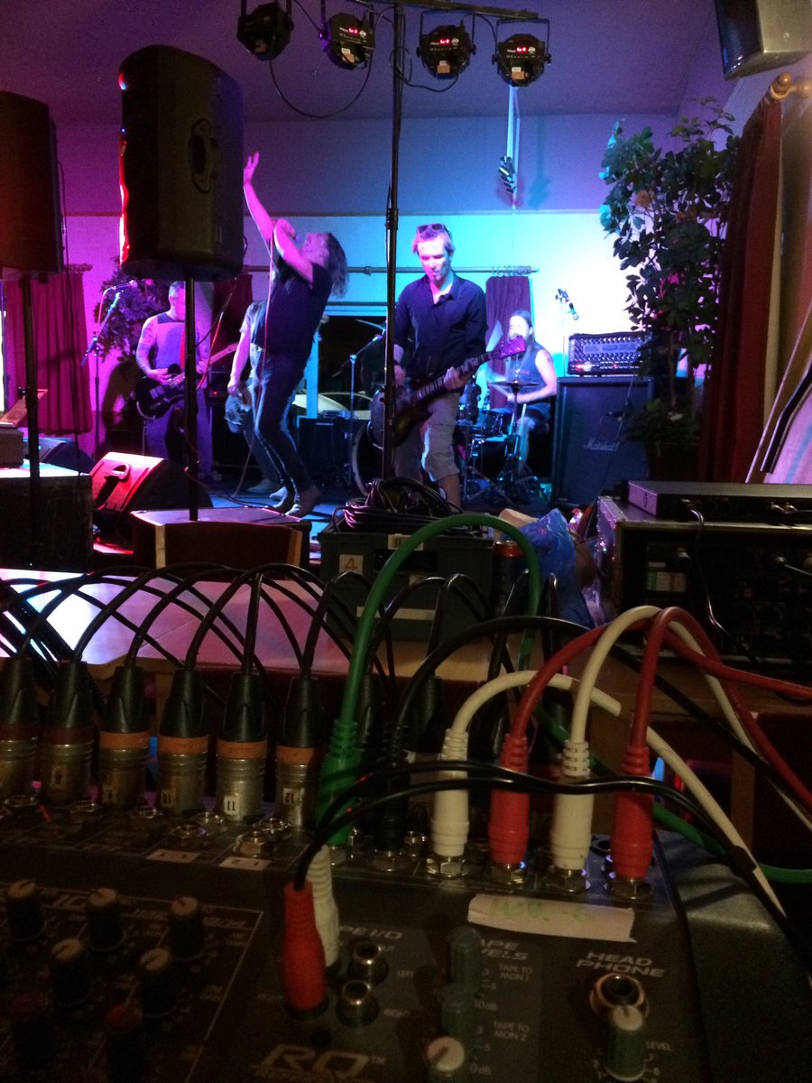 My view from the desk last with the always awesome <a href="/HuntTitans/">Hunt For Titans</a> #livesound #livemusic