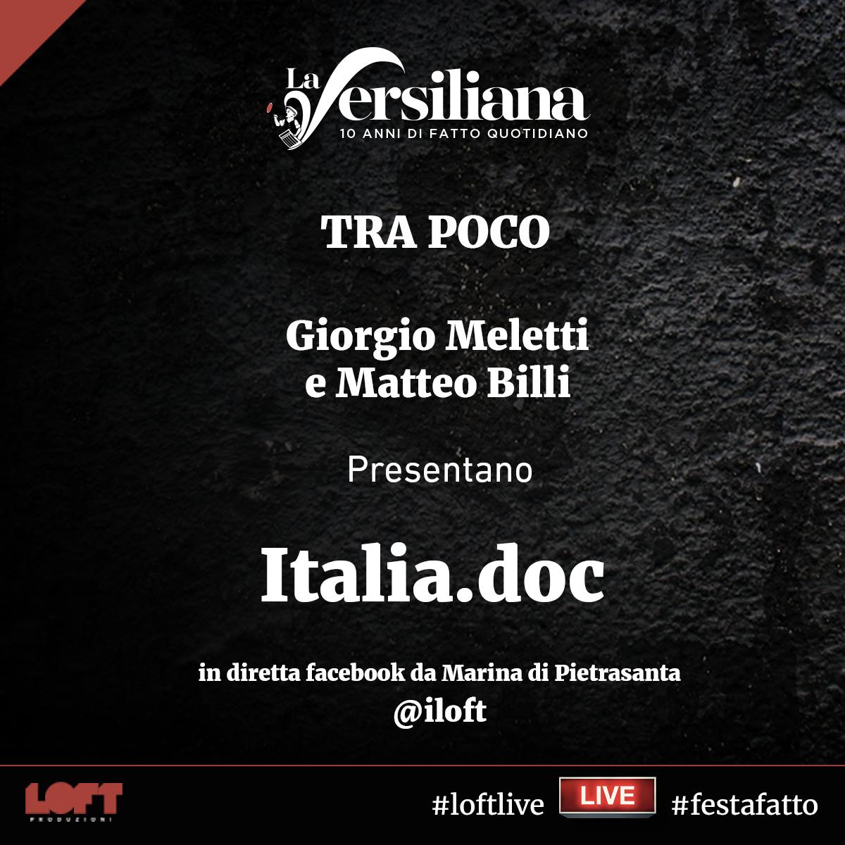 TvLoftOfficial's tweet photo. #LOFTLIVE tra poco Giorgio Meletti e Matteo Billi in diretta per raccontare 'Italia.doc', la serie di documentari che raccontano come sta cambiando il nostro Paese https://t.co/7l04gP4XO1 https://t.co/9Lxpo2pcrR