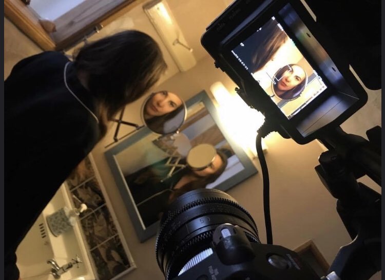 gracemarchshow's tweet photo. Looking into the mirror in a creepy old house... what will she see?

Sarah Elizabeth Lewis as Cassie Waters on the set of #Gracemarch.

#behindthescenes #filming #thriller #horror https://t.co/ExTff92m86