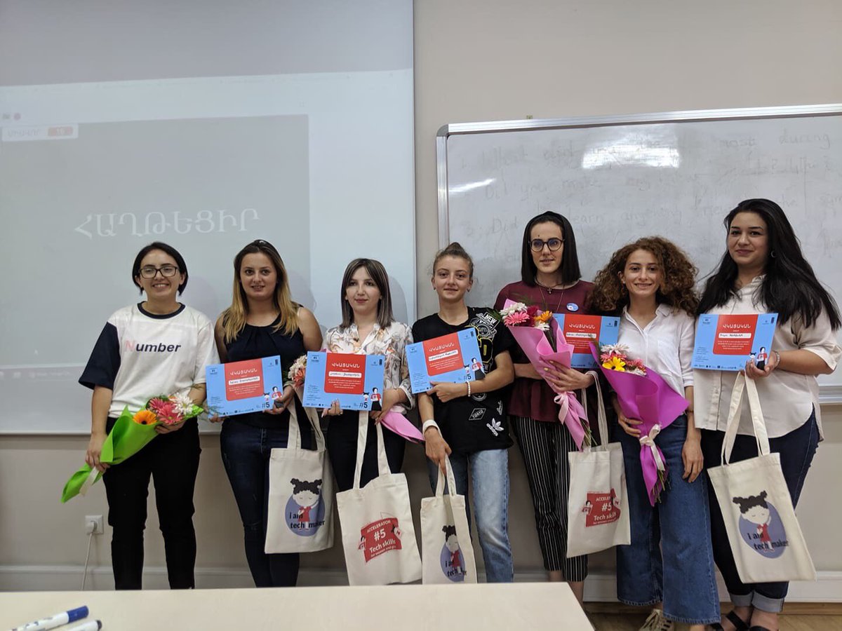 impactaimVA's tweet photo. 👩💻After 3 months of intensive trainings #ACC5 Kidz is over!
We thank our partners for making this acceleration program reality @GITArmenia @IstcArmenia @EifArmenia @unicefarmenia @UNDPArmenia @unhcr https://t.co/8VADcUX5tC