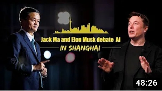gxsoft's tweet photo. Jack Ma and Elon Musk hold debate in Shanghai https://t.co/bchGjpEXqO via 
via @elonmusk 
@AlibabaGroup
@YouTube 

#Intelligence of Speachers
#AI
#Mars 
#ElonWin https://t.co/gSC3gcvtNt