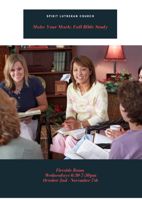 SpiritLutheran's tweet image. Ready to make your mark? Not sure? Join us as we explore 'Make Your Mark: Getting Right What Samson Got Wrong' bible study on Wednesday’s. Gain new perspectives about yourself and others. Discover God's unique purpose for YOU!
#makeyourmark #fallbiblestudy #spiritlutheranec #elca