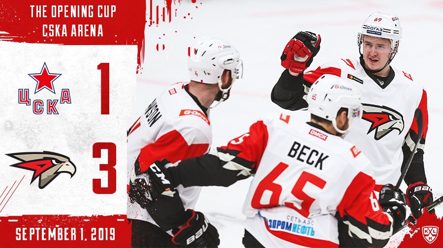 khl_eng's tweet photo. Avangard defeats the champs in The Opening Cup game. #CSKvsAVG https://t.co/rcoPYWsCNd
