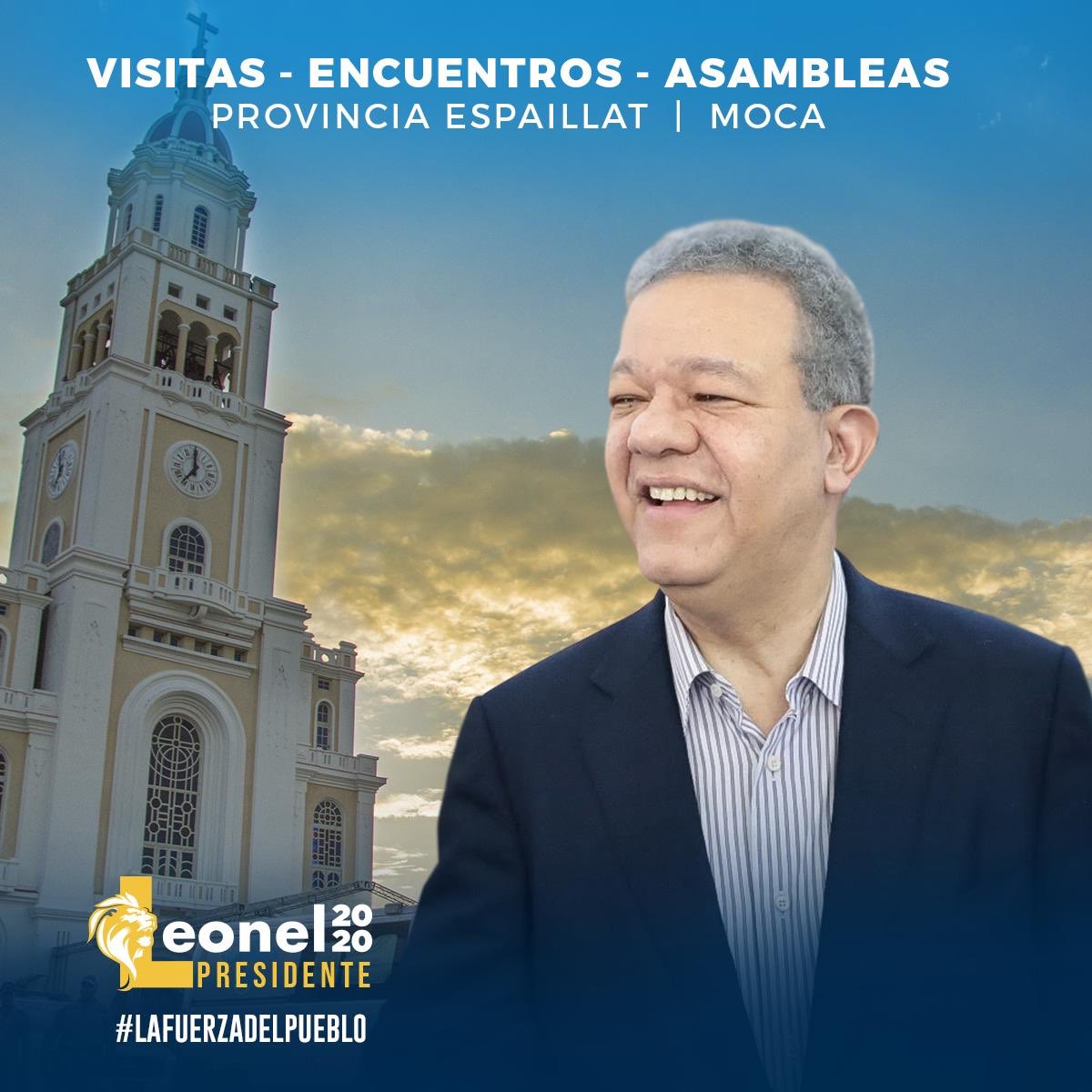 leoneldo_'s tweet photo. Hoy #LaFuerzaDelPueblo acompaña al doctor @leonelfernandez en Moca, provincia Espaillat. Sigue de cerca el recorrido con nuestras publicaciones. 

#LeonelEnMoca
#TodoMarcha
#TeamLeonel https://t.co/wJLQhzScMr