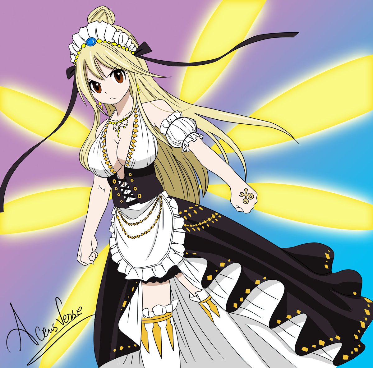 Star Dress Mix Lucy Heartfilia Star. fairy tail lucy star dresses. 