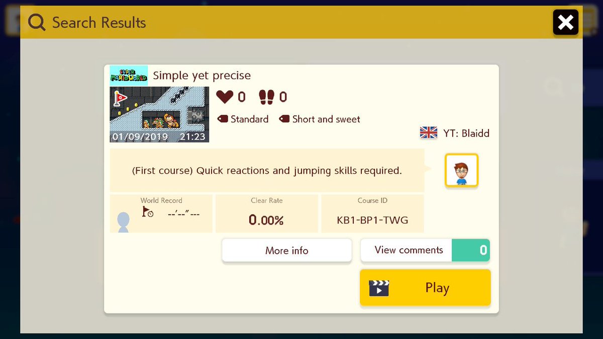 Blaiddcymru91's tweet image. So I did a thing and made a level, give it a go :) KB1-BP1-TWG #SuperMarioMaker2 #NintendoSwitch #userlevel