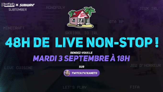 MARDI QUASIMENT TOUTE LA KCORP SERA A LA MAISON POUR LE LIVE 48H 

DES SURPRISES ET UN LIVE DE FOU, J'ESPERE VOUS VOIR NOMBREUX CA VA ETRE LE FEU 🔥🔥🔥