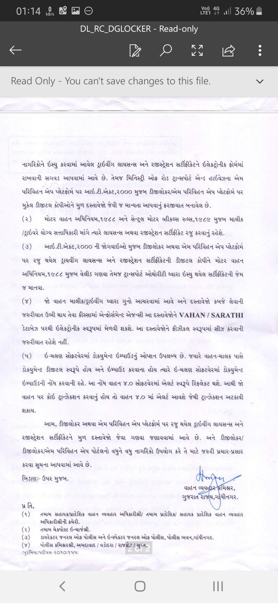 Harshitpatel57's tweet photo. 5,6 traffic police stop me at midnight in Valsad,GJ in a very rude manner to get out of my car asking for my DL and RC. I show docs in @digilocker_ind they refuse. Is it my job to educate them about IT act2000? @MORTHIndia @collectorvalsad @narendramodi @_DigitalIndia https://t.co/SunsdV8lkS