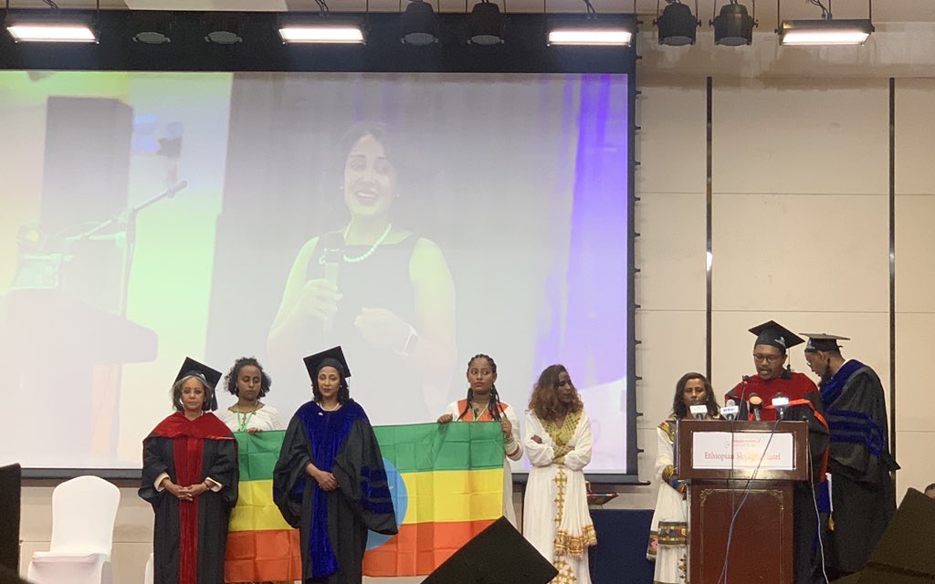BalkachewN's tweet photo. Prof. Senait Fisseha was given honorary Doctorate degree of Public health from @SPHMMC_Official for her unparalleled contribution to improve women’s health in Ethiopia and beyond. Proud working with her. Congratulations @DrSenait. Keep shining. https://t.co/CoG7CFLmAD