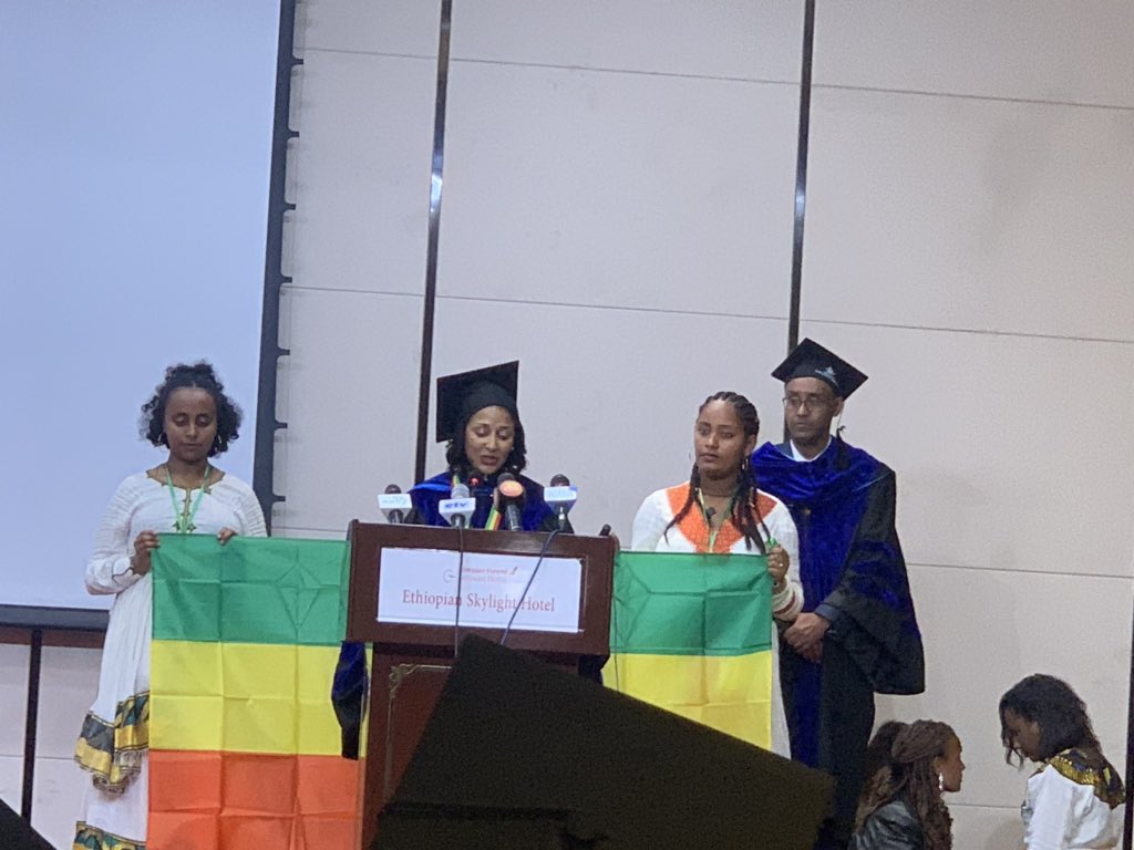 BalkachewN's tweet photo. Prof. Senait Fisseha was given honorary Doctorate degree of Public health from @SPHMMC_Official for her unparalleled contribution to improve women’s health in Ethiopia and beyond. Proud working with her. Congratulations @DrSenait. Keep shining. https://t.co/CoG7CFLmAD