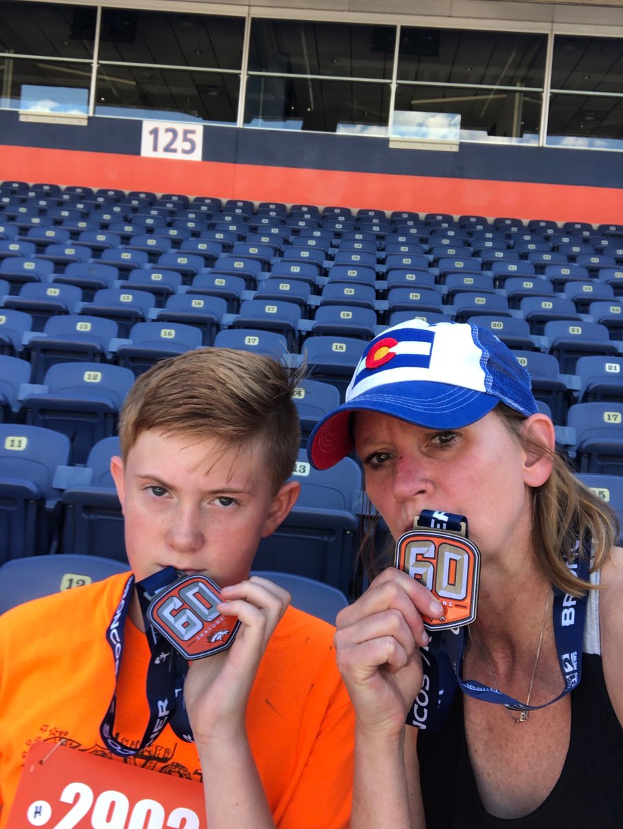 Make today and every day count.  Did the Broncos 7K today to benefit the National Sports Center for the Disabled.  #Finished #broncos7k I even had a cute running partner