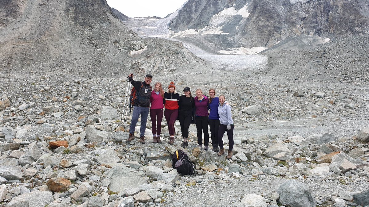 ProfPHaygarth's tweet photo. Day 3 #LECAlpine a hike upto 2700 m to sample water quality of glacial meltwater #lovelancaster #discoverlec https://t.co/E7OzaEGSpV