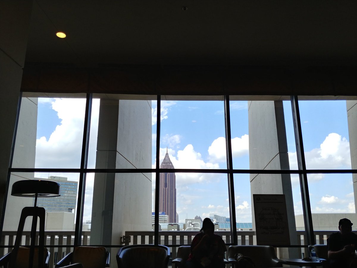 mimiashdene's tweet photo. Taking a break @ the #volunteer village #DragonCon2019 .Loving the view and vibe on the last full day of the con. https://t.co/rQoALKtCEq