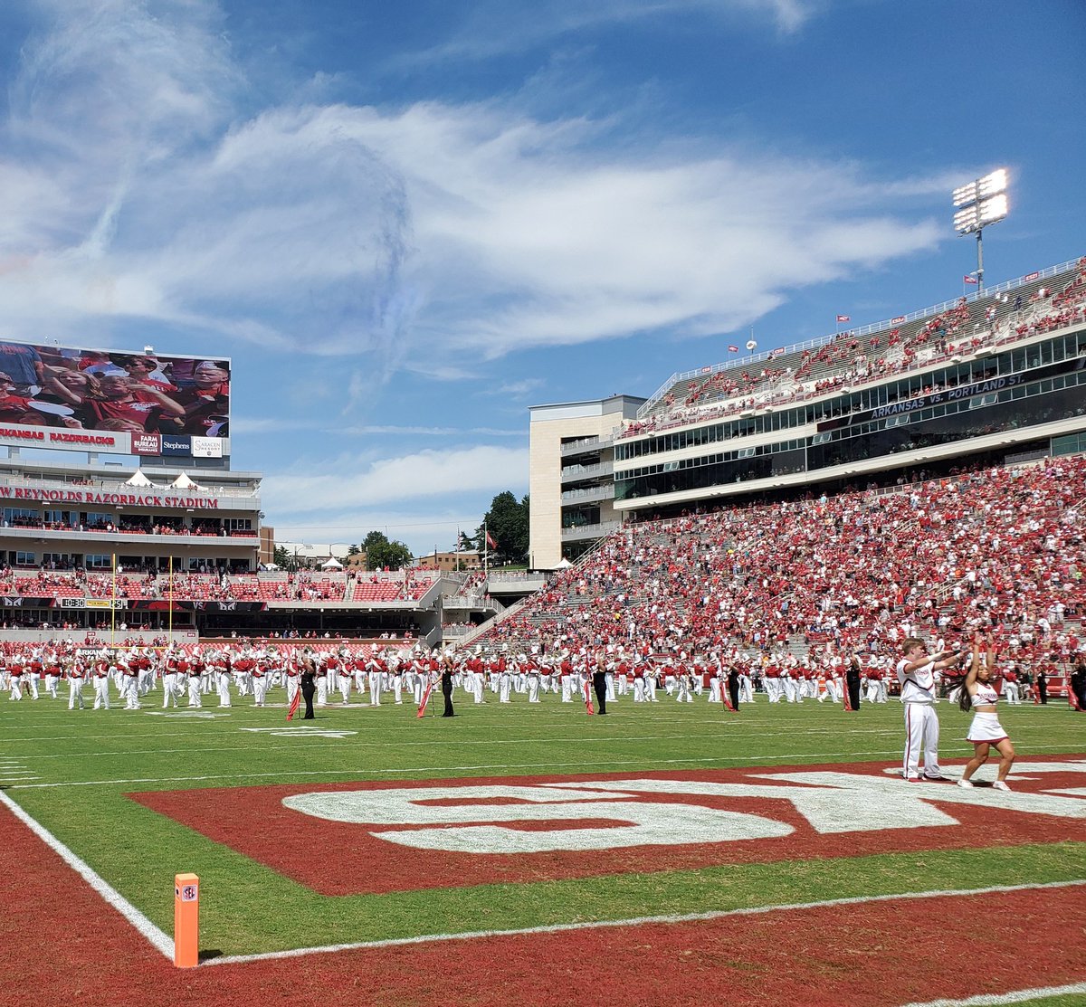 bobbywinstead1's tweet photo. Wanted to give a shout out to Doug Estes for making the University of Arkansas football field a success. 
Alot of pressure, but he got it done. https://t.co/FaeI6jyLNR