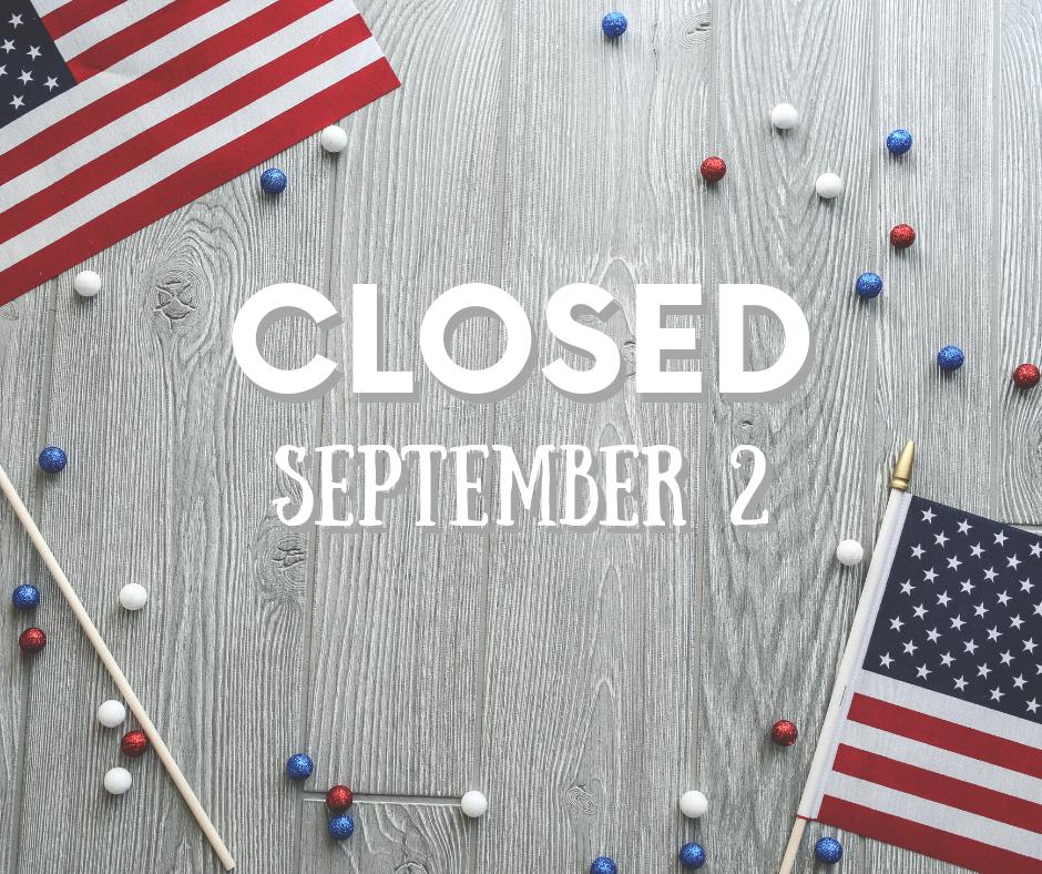 OutFITtersNH's tweet photo. We will be closed tomorrow in honor of Labor Day, Monday, September 2nd. Normal hours will resume on Tuesday, September 3rd. https://t.co/4GVuEkHmio