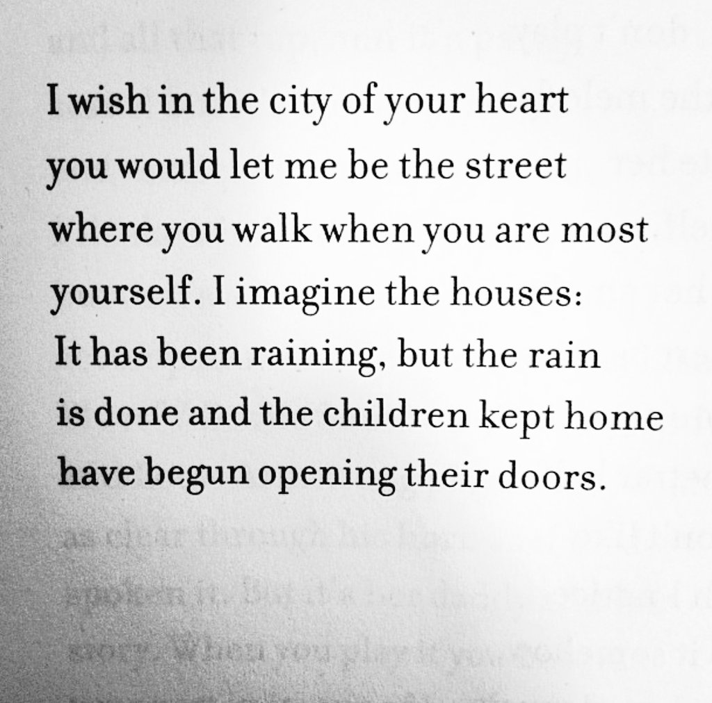 'I wish in the city of you heart'-- Robley Wilson, America #VerseOfTheDay