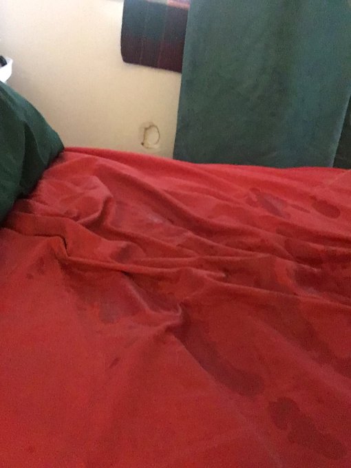 I got up early so he pissed on my side of the bed #pissplay #piss #pissfetish #pee #peefetish https://t<a href="/tag/pee"class="tags"><span>#pee</span></a><a href="/tag/piss"class="tags"><span>#piss</span></a><a href="/tag/peefetish"class="tags"><span>#peefetish</span></a><a href="/tag/pissplay"class="tags"><span>#pissplay</span></a><a href="/tag/pissfetish"class="tags"><span>#pissfetish</span></a>