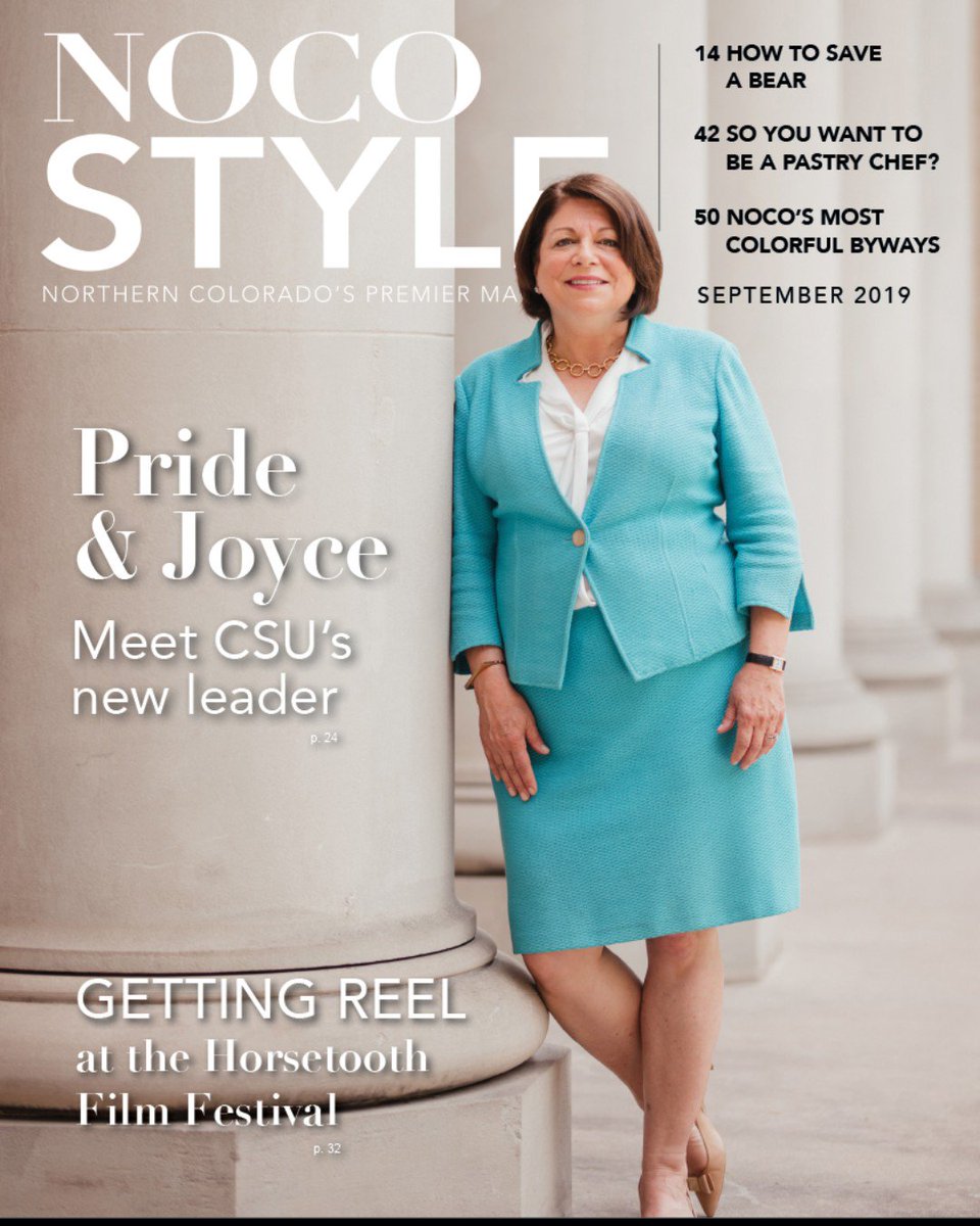 nocostylemag's tweet photo. This September, we are celebrating the first female president in CSU's history! Welcome Joyce McConnell! Read the September issue of NOCO Style now!
#NOCOStyle #September #outstandingwomen https://t.co/MId5fL3es7